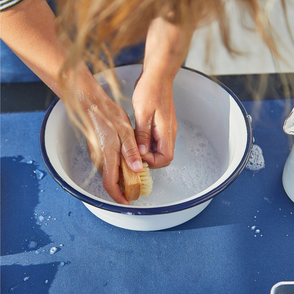 Duo bassine et pichet en émail enfant