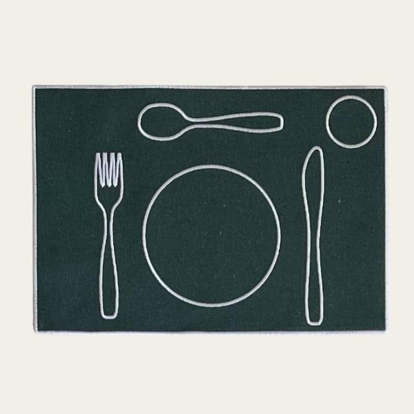 Set de table enfant brodé