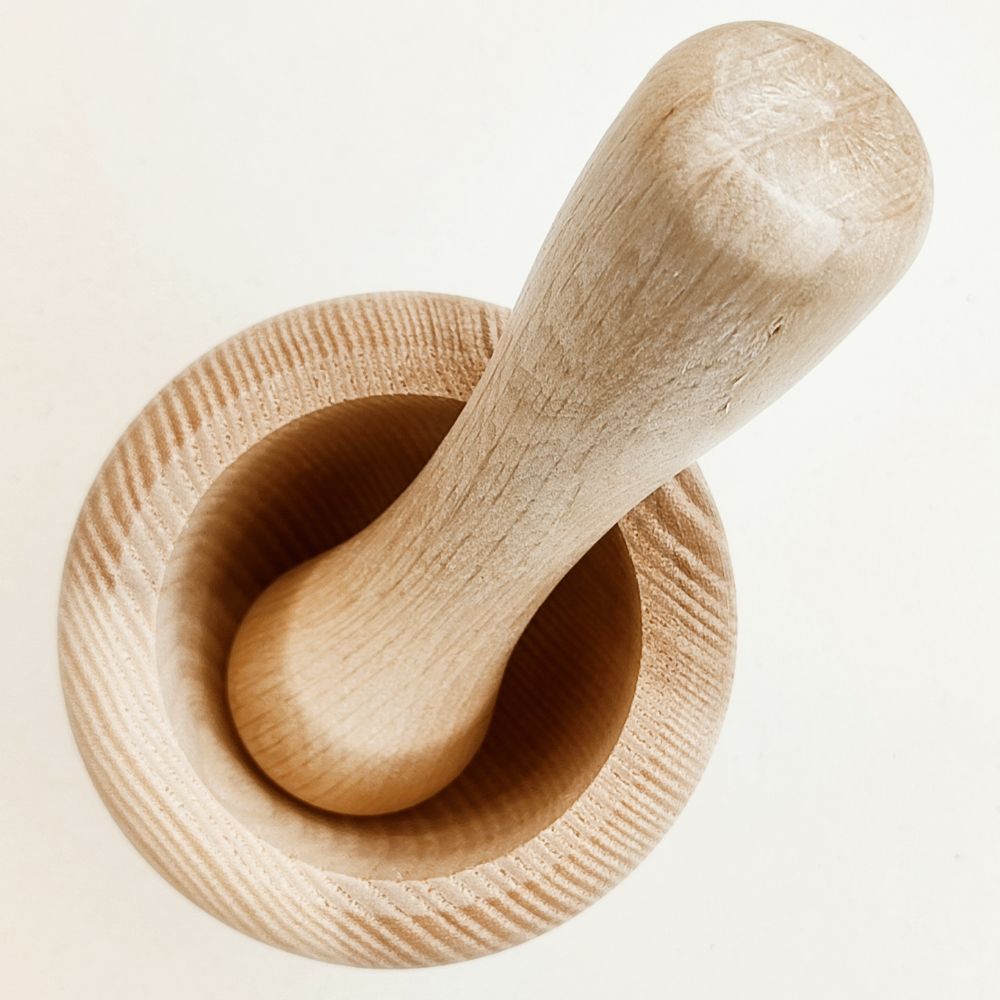 Mortier en bois Enfant
