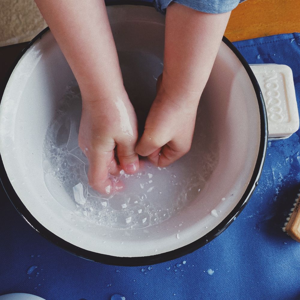 Bassine en email enfant